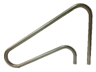 Spruce 8" Dip To Pool, Return To Deck Handrail - Stainless Steel